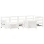 Set of garden sofas 7 pcs solid pine wood white by , Garden sets - Ref: Foro24-3250969, Price: 538,38 €, Discount: %