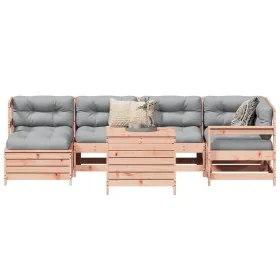 Juego de sofás de jardín 7 pzas madera maciza de abeto Douglas by , Garden sets - Ref: Foro24-3250974, Price: 461,08 €, Disco...