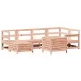 Juego de sofás de jardín 7 pzas madera maciza de abeto Douglas by , Garden sets - Ref: Foro24-3250974, Price: 461,08 €, Disco...