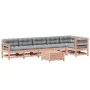 Juego de muebles jardín 7 pzas y cojines madera abeto Douglas de , Conjuntos de jardín - Ref: Foro24-3250886, Precio: 757,90 ...