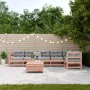 Juego de muebles jardín 7 pzas y cojines madera abeto Douglas de , Conjuntos de jardín - Ref: Foro24-3250886, Precio: 757,90 ...