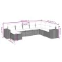 Set mit 8 Gartensofas und Kissen Kunstrattan braun von , Gartensets - Ref: Foro24-3264519, Preis: 541,64 €, Rabatt: %