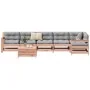 Set of 7 garden sofas solid fir Douglas wood by , Garden sets - Ref: Foro24-3250890, Price: 413,54 €, Discount: %