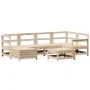 7-piece solid pine wood garden sofa set by , Garden sets - Ref: Foro24-3250948, Price: 374,88 €, Discount: %