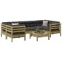 Set mit 7 Gartensofas mit Kissen aus imprägniertem Kiefernholz von , Gartensets - Ref: Foro24-3299318, Preis: 662,93 €, Rabat...