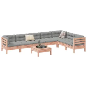 Set mit 8 Gartensofas mit Kissen aus Douglasienholz von , Gartensets - Ref: Foro24-3299483, Preis: 673,27 €, Rabatt: %
