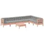 Set mit 8 Gartensofas mit Kissen aus Douglasienholz von , Gartensets - Ref: Foro24-3299483, Preis: 672,99 €, Rabatt: %
