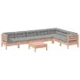 Set of 8 garden sofas with Douglas fir wood cushions by , Garden sets - Ref: Foro24-3299483, Price: 673,27 €, Discount: %