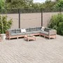 Set mit 8 Gartensofas mit Kissen aus Douglasienholz von , Gartensets - Ref: Foro24-3299483, Preis: 672,99 €, Rabatt: %