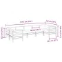 Set of 7 garden sofas with Douglas fir wood cushions by , Garden sets - Ref: Foro24-3299623, Price: 606,38 €, Discount: %