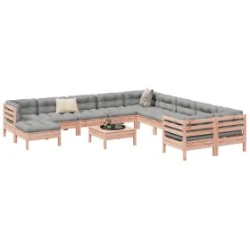 Set de sofás jardín 12 pzas con cojines madera de abeto Douglas de , Conjuntos de jardín - Ref: Foro24-3299656, Precio: 990,0...