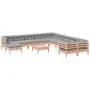 Set of garden sofas 12 pcs with Douglas fir wood cushions by , Garden sets - Ref: Foro24-3299656, Price: 990,49 €, Discount: %