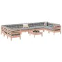 Set de sofás jardín 11 pzas con cojines madera de abeto Douglas von , Gartensets - Ref: Foro24-3299649, Preis: 926,64 €, Raba...