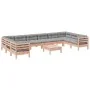 Set de sofás jardín 11 pzas con cojines madera de abeto Douglas von , Gartensets - Ref: Foro24-3299649, Preis: 926,64 €, Raba...
