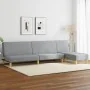 Set of 2 piece sofas light gray fabric by , Sofas - Ref: Foro24-3216291, Price: 385,35 €, Discount: %