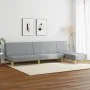 Set of 2 piece sofas light gray fabric by , Sofas - Ref: Foro24-3216291, Price: 385,35 €, Discount: %