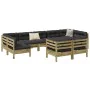 Set mit 9 Gartensofas mit Kissen aus imprägniertem Kiefernholz von , Gartensets - Ref: Foro24-3299635, Preis: 892,30 €, Rabat...
