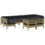 Set mit 9 Gartensofas mit Kissen aus imprägniertem Kiefernholz von , Gartensets - Ref: Foro24-3299635, Preis: 892,30 €, Rabat...