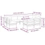 Set mit 9 Gartensofas mit Kissen aus imprägniertem Kiefernholz von , Gartensets - Ref: Foro24-3299635, Preis: 892,30 €, Rabat...