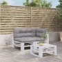 Kissen für Paletten 3 Einheiten grauer Stoff von , Kissen für Stühle und Sofas - Ref: Foro24-3217124, Preis: 92,00 €, Rabatt: %
