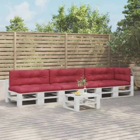 7-piece pallet cushions red red fabric by , Cushions for chairs and sofas - Ref: Foro24-3217151, Price: 213,19 €, Discount: %