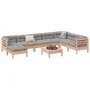 Set of 9 garden sofas with Douglas fir wood cushions by , Garden sets - Ref: Foro24-3299590, Price: 801,72 €, Discount: %