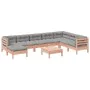 Set mit 9 Gartensofas mit Kissen aus Douglasienholz von , Gartensets - Ref: Foro24-3299590, Preis: 801,77 €, Rabatt: %