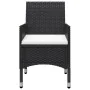3-teiliges Garten-Esszimmerset mit schwarzen Kissen von , Gartensets - Ref: Foro24-3095890, Preis: 242,87 €, Rabatt: %