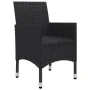 3-teiliges Garten-Esszimmerset mit schwarzen Kissen von , Gartensets - Ref: Foro24-3095890, Preis: 242,87 €, Rabatt: %