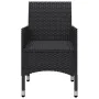 3-teiliges Garten-Esszimmerset mit schwarzen Kissen von , Gartensets - Ref: Foro24-3095890, Preis: 242,87 €, Rabatt: %