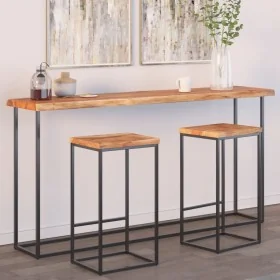 Rechteckige Platte aus Akazienholz mit lebendiger Kante 160x40x2,5 cm von , Tischplatten - Ref: Foro24-370616, Preis: 111,05 ...