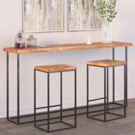 Rectangular acacia wood board with live edge 160x40x2.5 cm by , Table tops - Ref: Foro24-370616, Price: 111,05 €, Discount: %