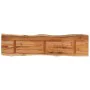 Tablero rectangular madera de acacia borde vivo 160x40x2,5 cm de , Tableros para mesas - Ref: Foro24-370616, Precio: 111,05 €...