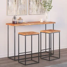 Rectangular acacia wood board with live edge 120x40x2.5 cm by , Table tops - Ref: Foro24-370614, Price: 81,84 €, Discount: %