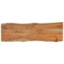 Rectangular acacia wood board with live edge 120x40x2.5 cm by , Table tops - Ref: Foro24-370614, Price: 81,84 €, Discount: %