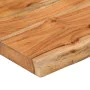 Rectangular acacia wood board with live edge 120x40x2.5 cm by , Table tops - Ref: Foro24-370614, Price: 81,84 €, Discount: %