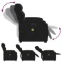 Sillón de masaje eléctrico reclinable elevable tela negro de , Sillones - Ref: Foro24-3205018, Precio: 380,97 €, Descuento: %