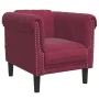 Red velvet armchair by , Sofas - Ref: Foro24-372569, Price: 200,05 €, Discount: %