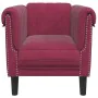 Red velvet armchair by , Sofas - Ref: Foro24-372569, Price: 200,05 €, Discount: %