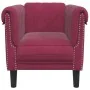 Sessel aus rotem Samt von , Sofas - Ref: Foro24-372569, Preis: 200,62 €, Rabatt: %
