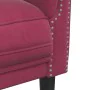 Red velvet armchair by , Sofas - Ref: Foro24-372569, Price: 200,05 €, Discount: %