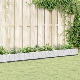 Jardinera con clavijas PP blanco 362,5x42,5x28,5 cm by , Pots and planters - Ref: Foro24-368025, Price: 69,80 €, Discount: %