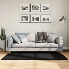 OVIEDO short pile rug black 80x150 cm by , Rugs - Ref: Foro24-375551, Price: 35,94 €, Discount: %