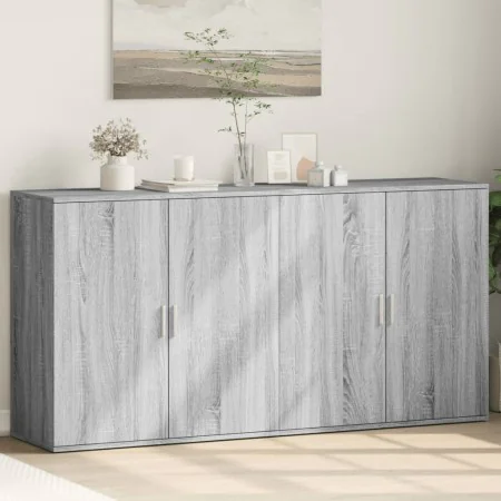 Aparadores 2 uds madera de ingeniería gris Sonoma 79x38x80 cm de , Aparadores - Ref: Foro24-3276607, Precio: 180,73 €, Descue...