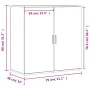 Aparadores 2 uds madera de ingeniería gris Sonoma 79x38x80 cm de , Aparadores - Ref: Foro24-3276607, Precio: 180,73 €, Descue...