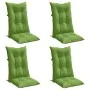 Cojines silla respaldo alto 4 uds tela verde melange 120x50x7cm de , Cojines para sillas y sofás - Ref: Foro24-4002362, Preci...