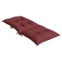 Cojines para silla respaldo alto 4 uds tela rojo tinto melange by , Cushions for chairs and sofas - Ref: Foro24-4002374, Pric...