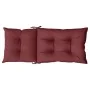 Cojines para silla respaldo alto 4 uds tela rojo tinto melange by , Cushions for chairs and sofas - Ref: Foro24-4002374, Pric...