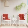 Cojines silla respaldo bajo 2 ud tela rojo melange 100x50x7 cm by , Cushions for chairs and sofas - Ref: Foro24-4002397, Pric...