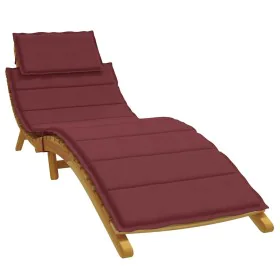 Red fabric sun lounger cushion melange 186x58x3 cm by , Cushions for chairs and sofas - Ref: Foro24-4002485, Price: 37,11 €, ...
